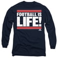 thumbnail image 1 of Ted Lasso Football is Life Unisex Adult Long-Sleeve T Shirt (Large) Navy, 1 of 2