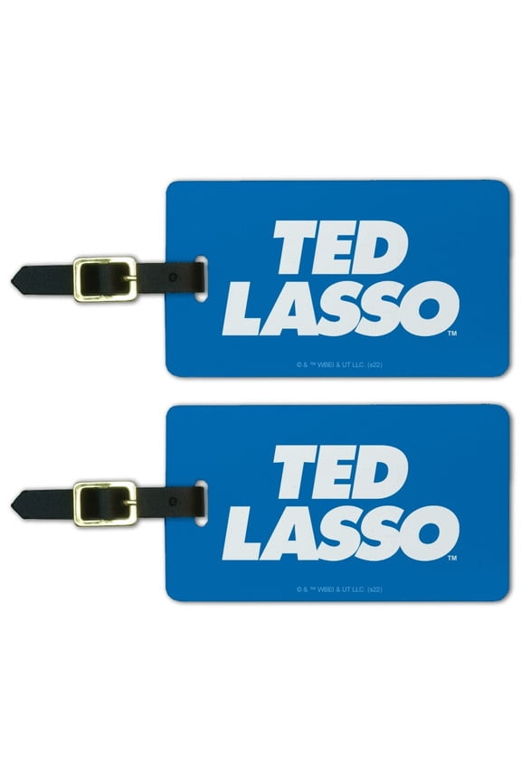 Ted Lasso Logo Luggage ID Tags Suitcase Carry-On Cards - Set of 2