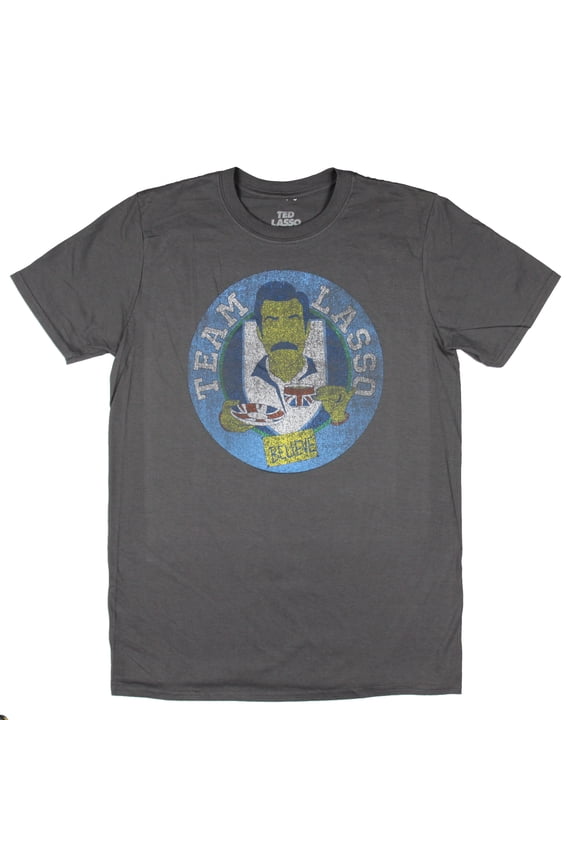 Ted Lasso Mens' Team Lasso British Tea Distressed Adult Graphic T-Shirt