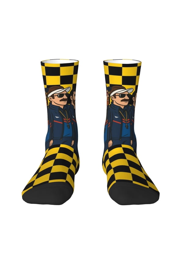Ted Lasso Movie Novelty Crew Socks Casual Socks Mid Calf Socks For Women Men