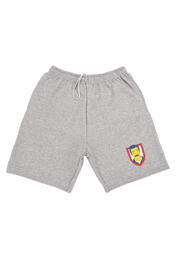 Ted Lasso Mustache Mens Sweat Shorts
