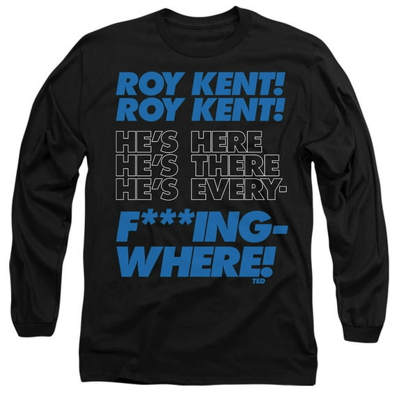 Ted Lasso Roy Kent Chant Unisex Adult Long-Sleeve T Shirt (X-Large) Black