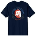 thumbnail image 1 of Ted Lasso Roy Kent Head He's Every-F***ing-Where Men's Navy Blue Graphic Tee-Medium, 1 of 7