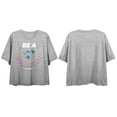 thumbnail image 1 of Ted Lasso TV Series Be A Goldfish Juniors Heather Gray Crop T-shirt-XL, 1 of 3