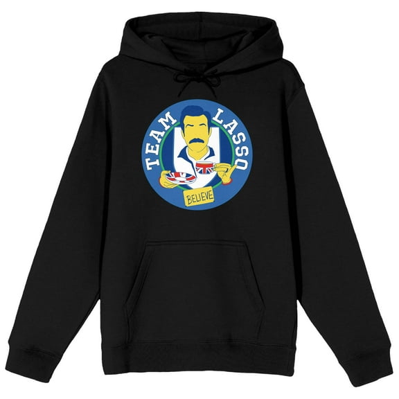 Ted Lasso Team Lasso Men's Black Sweatshirt-4XL