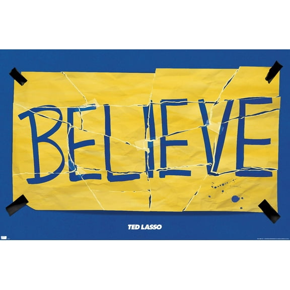 Ted Lasso - Torn Believe Wall Poster, 22.375" x 34"