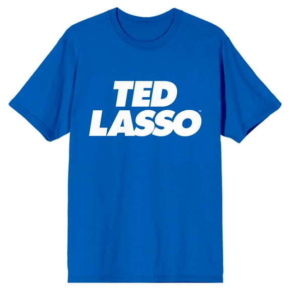 Ted Lasso White Title Men's Royal Blue T-shirt-M