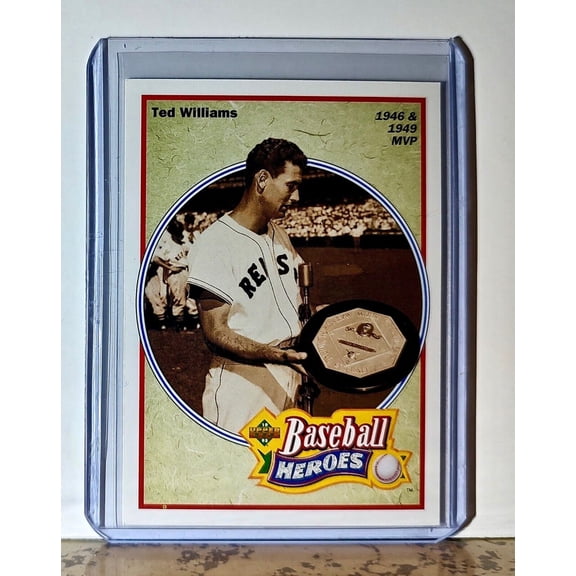 Ted Williams 1992 Upper Deck Baseball Heroes MLB #31 Card Boston Red Sox