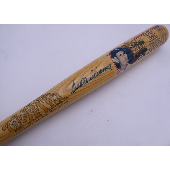 Ted Williams Autographed Cooperstown Bat Boston Red Sox JSA #ZZ67867