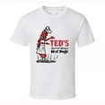 Ted's Charcoal Hot Dogs Retro Restaurant Cool Worn Look T Shirt