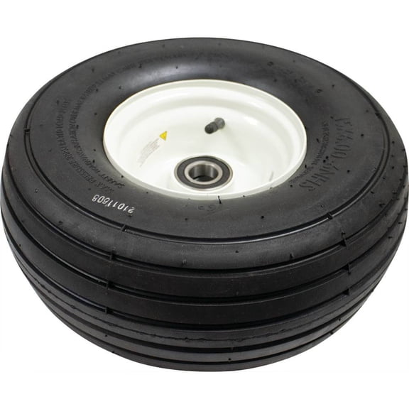 Tedder Tire Wheel Assembly 15x6.00-6 6-Ply Rib Compatible with Krone Kuhn John Deere New Holland M&W Sitrex 1" Bore 6205-2RS Bearings 2" Offset Hub Complete Baler Tedder