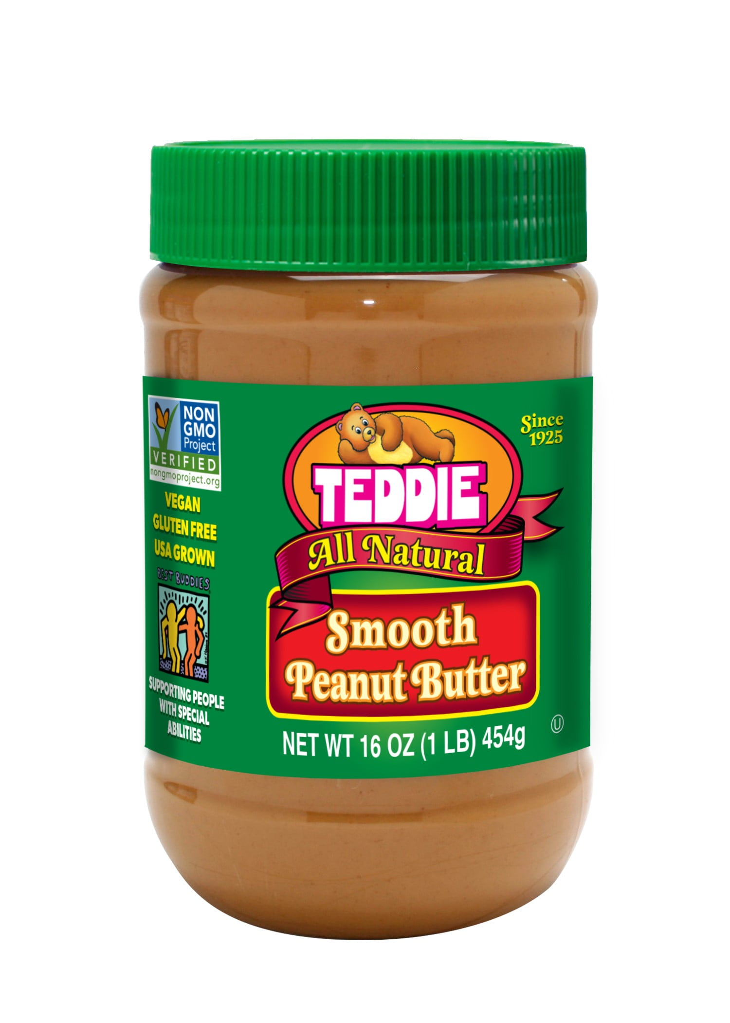 Teddie All Natural Smooth Peanut Butter, 16 oz