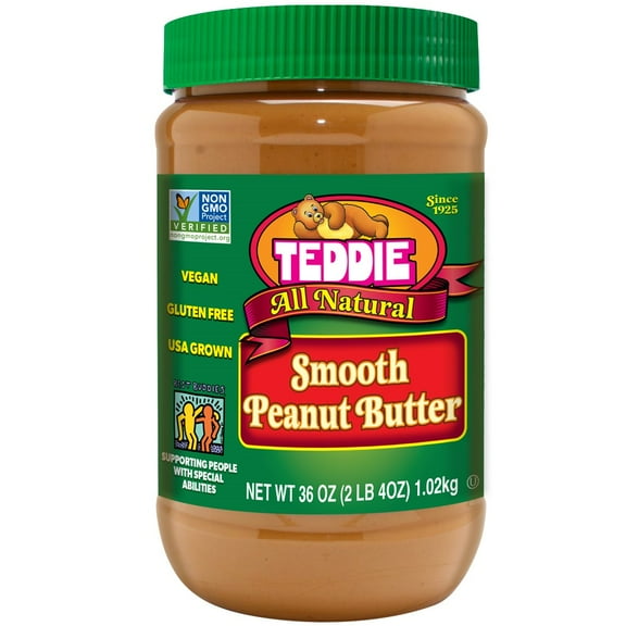Teddie All Natural Smooth Peanut Butter, 36 oz