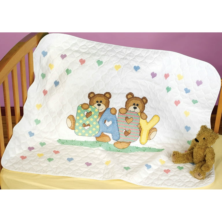 Janlynn cross stitch baby quilt kits hotsell