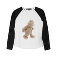thumbnail image 1 of Teddy Bear -1 Printed 100% Cotton Long Sleeves Kid Raglan T-Shirt UTS_01 XL, 1 of 1
