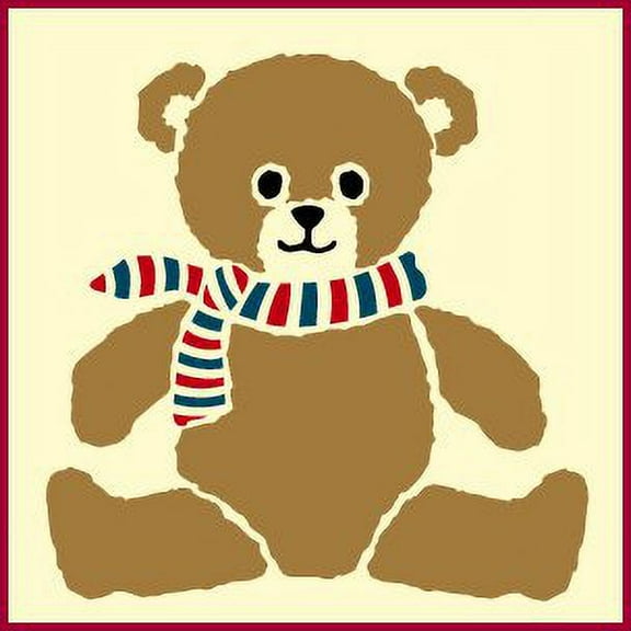 Teddy Bear 2 Stencil - Children Kids Drawing Sidewalk Chalk Washable Plastic Fun Art DIY Template Reusable Laser Cut Mylar Template for Painting Home Decor DIY Crafts - The Artful Stencil