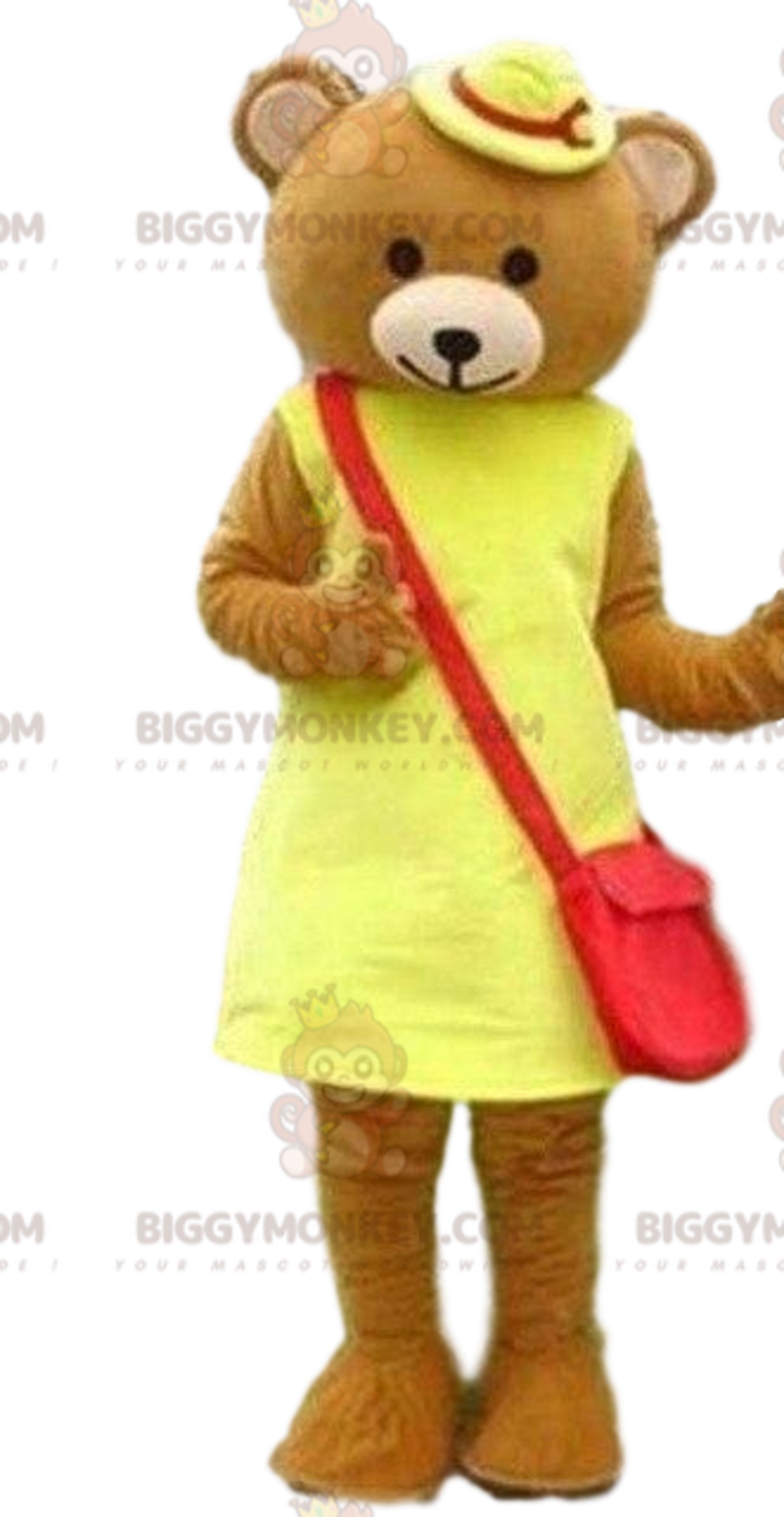 Teddy Bear BIGGYMONKEY™ Mascot Costume, Female Bear Costume, Female
