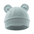 thumbnail image 1 of Teddy Bear Baby Hat - Soft Polyester Fiber, Breathable, 0-6 Months, Cute Design, 1 of 8