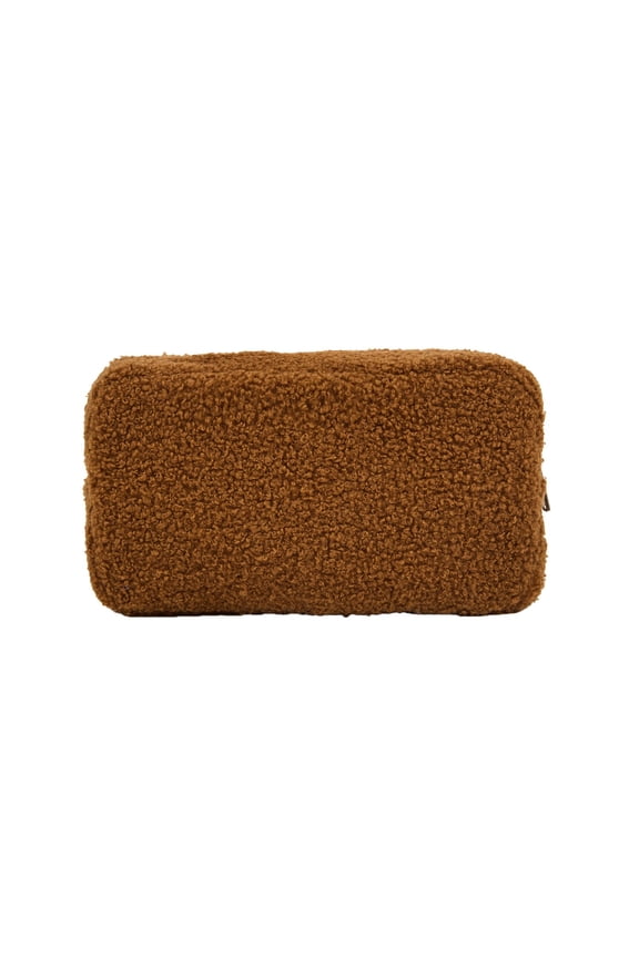 Teddy Bear Bag Portable Fleece Storage Cosmetic Organizer for Travel Daily Use