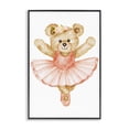 thumbnail image 1 of Stupell Industries Eclectic Teddy Bear Ballet Tutu Black Framed Giclee Art, 12 x 18, by Amy Hall, 1 of 5