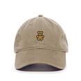 thumbnail image 1 of Teddy Bear Baseball Cap Embroidered Cotton Adjustable Dad Hat Khaki, 1 of 3