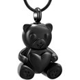 thumbnail image 1 of Teddy Bear Cremation Jewelry for Ashes Urn Necklace Lockets for Human Ashes Pet Ashes Memorial Jewelry, 1 of 6