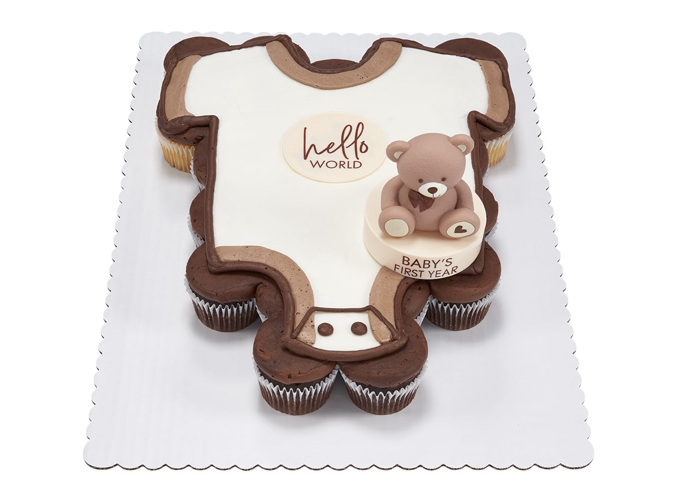 Teddy Bear Cupcake Cake