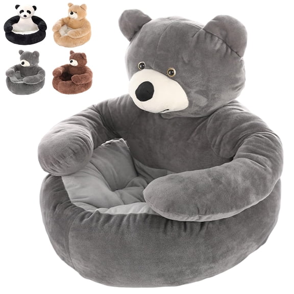 Teddy Bear Dog Bed with Arms,Teddy Bear Bed for Dogs, Cozy Fluffy Washable Cuddler Bed with Anti-Slip Bottom, Puppy Bed for Indoor Cats & Small Dogs