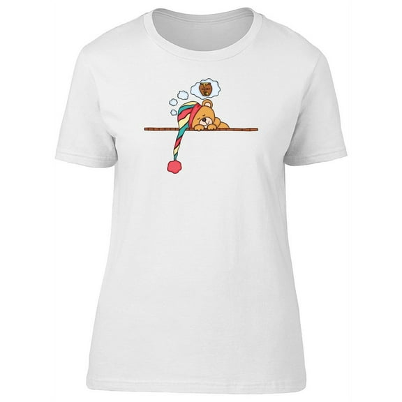 Teddy Bear Dreaming About Honey T-Shirt Women -Image by Shutterstock, Female x-Large