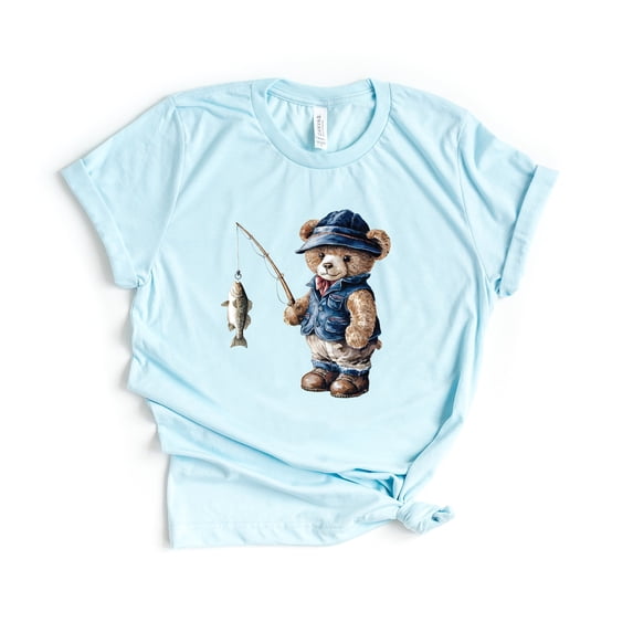 Teddy Bear Fisherman - Women's Short Sleeve Tee
