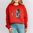 thumbnail image 1 of Teddy Bear Fisherman - Women's Sweatshirt, 1 of 14