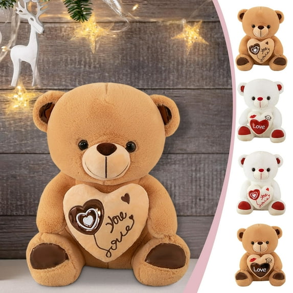 Teddy Bear for Girlfriend, Valentine's Day Gifts for Her Stuffed Teddy Bears with Heart "I Love You" Stuffed Bear Plush Toys, Gifts for Her/Girlfriend Lover Mom