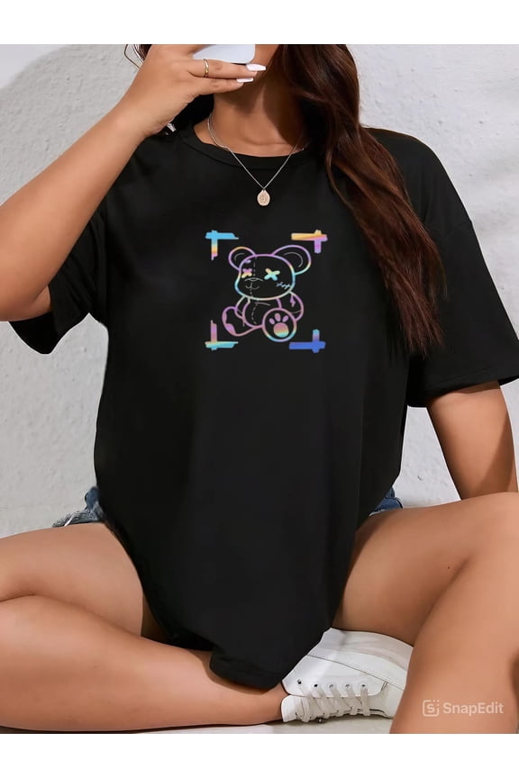 Teddy Bear Idea Design Creative Unique Graphic T-Shirt AYDENIDEA, for men & women, up to size 5XL