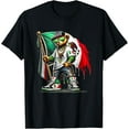 thumbnail image 1 of Teddy Bear In Hip Hop Costume Mexican Flag Mexico T-Shirt Tops Tee, 1 of 4