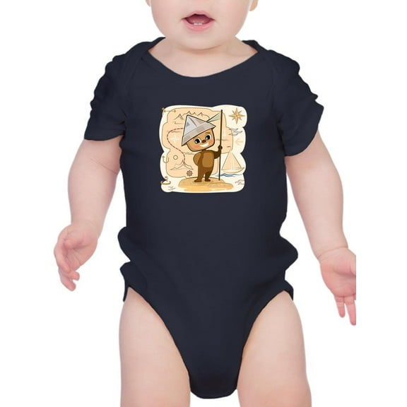 Teddy Bear Is A Traveler Bodysuit Infant -Image by Shutterstock,  6 Months