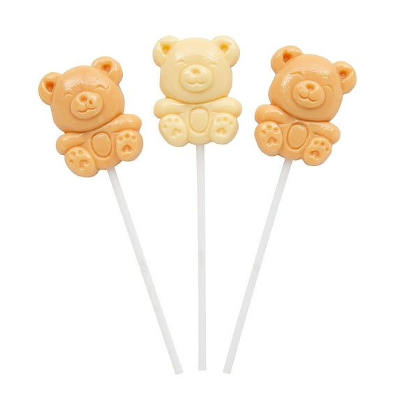 Teddy Bear Lollipops, Edibles, Baby, 12 Pieces