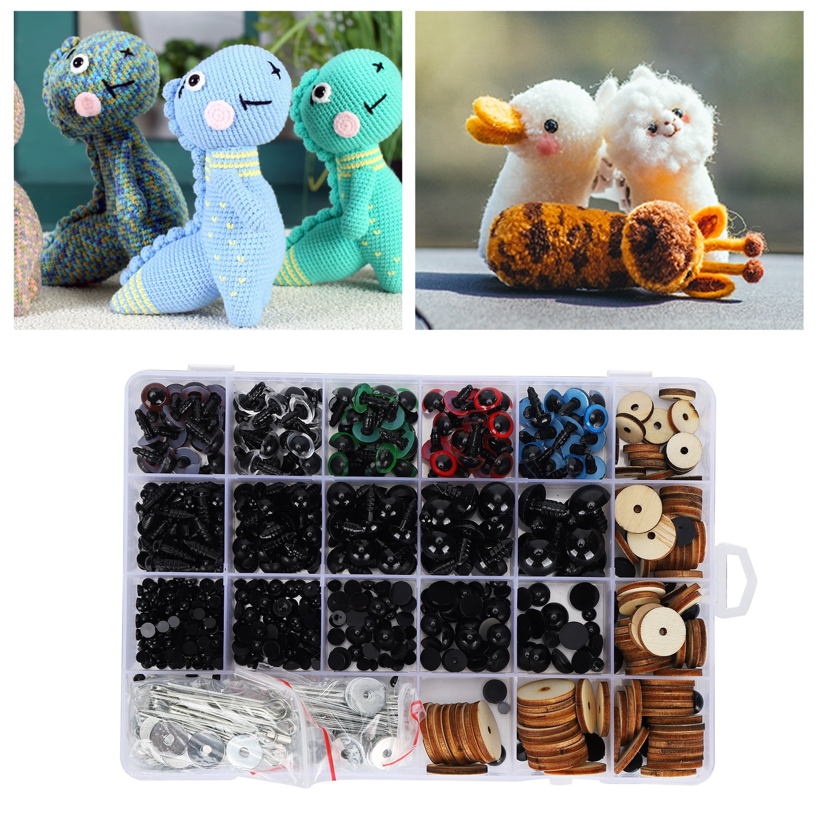 Teddy Bear Noses, Plastic Eyes Noses Mini DIY Toy Accessories For