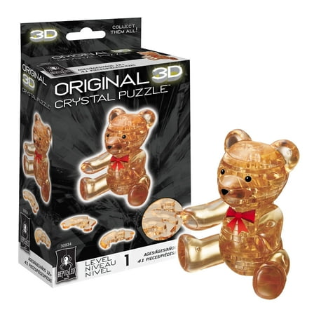 Teddy Bear Original 3D Crystal Puzzle from BePuzzled, Ages 12 and Up