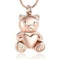 thumbnail image 1 of Bear Urn Necklace for Ashes for Pet Cremaiton Jewelry Memorial Keepsake Pendant for Women Men Ash Holder, 1 of 6