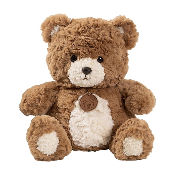 Teddy Bear Plush Toy, Cute Stuffed Animal Doll, Soft Mini Plush Bear Gift for Kids, 13.8 Inch Classic Zoo Animal Toy, Hand Washable Polyester Material, Lightweight and Portable Plush Doll