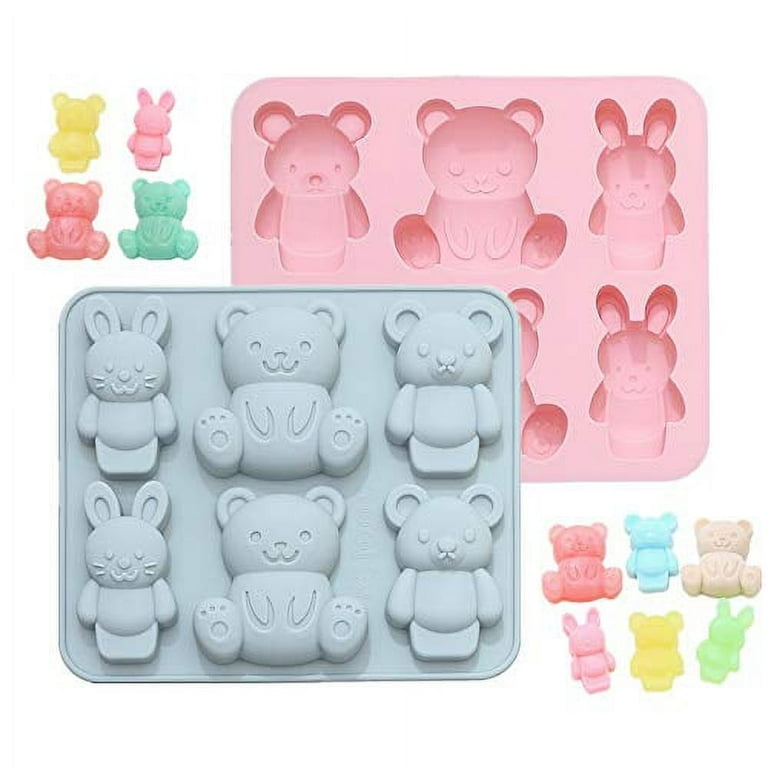 Teddy Bear Silicone Molds Jello Molds for Kids Cute Cartoon Animal  Chocolate Cake Baking Mold for Handmade DIY Soap, Soft Candy, Ice Cube  Making Tools