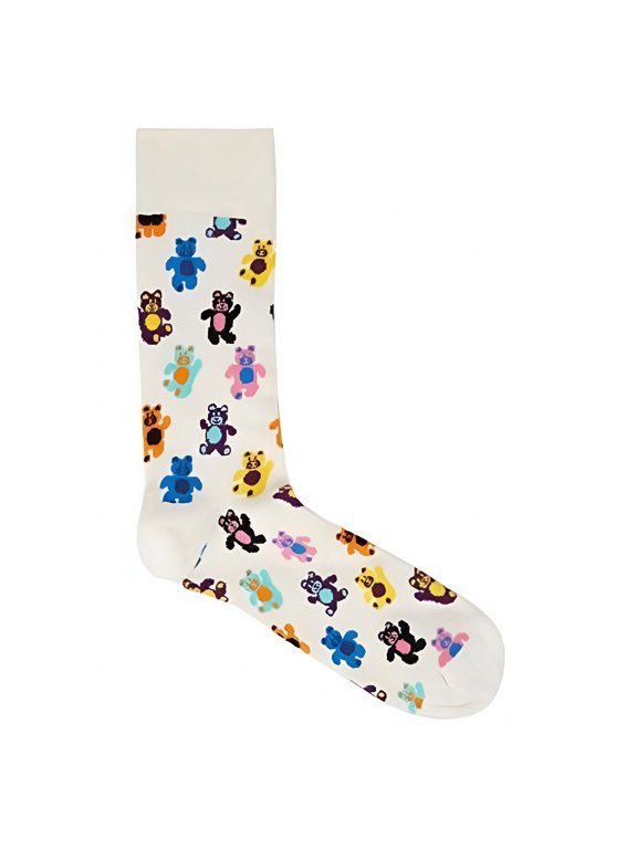 Teddy Bear Socks from the Sock Panda (Adult Large - Men's Shoe Sizes 8-12)