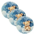 thumbnail image 1 of Teddy Bear Stars Trivet Mats Woven Pot Holders 3Pcs Non-Slip Heat Resistant for Hot Pots Pans Pats, 1 of 6