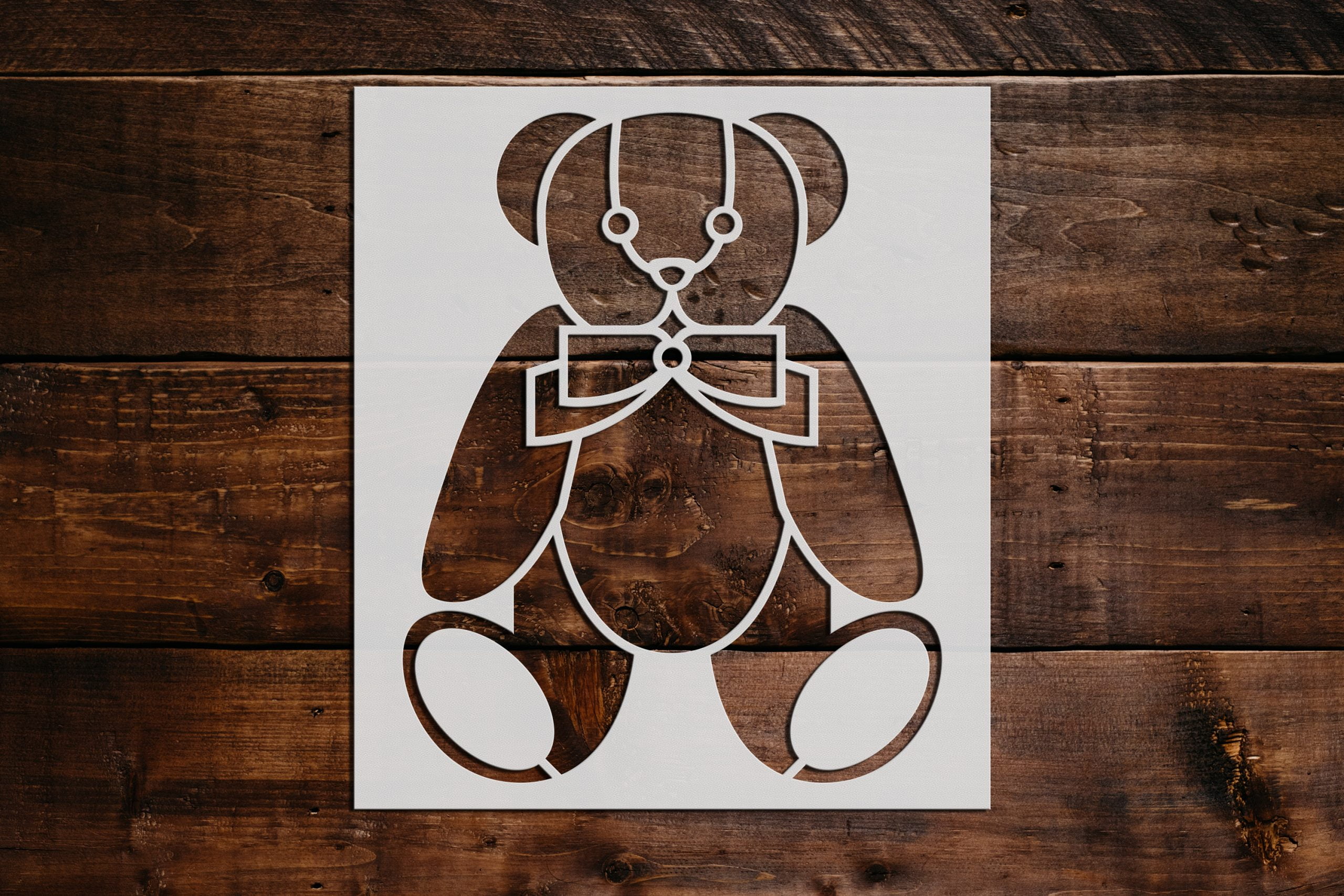 Teddy Bear Stencil Art and Wall Stencil (24