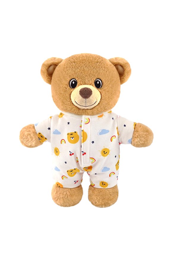 Teddy Bear Stuffed Animal Plush with Removable Pajamas Outfit 12 Inch | Soft Cuddle Buddy/Bedtime Companion/Sleep Routine Friend/Dressing Skills/Cozy Plush Toy/Gift for Toddlers Girls Boys