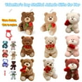 thumbnail image 1 of Teddy Bear Stuffed Animal with Rose, Cute Plush Toys Valentines Day Gifts for Her, Women & Girlfriend, Valentines Day Decorations for Home (8 Inch, White）by Xuniizn, 1 of 6