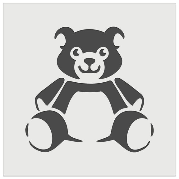Teddy Bear Stuffed Animal Toy DIY Cookie Wall Craft Stencil - 4.5 Inch
