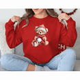 thumbnail image 1 of Teddy Bear Sweater Sweatshirt Cozy Winter Warm Holiday Season Cheerful Style, up to size 5XL, 1 of 2