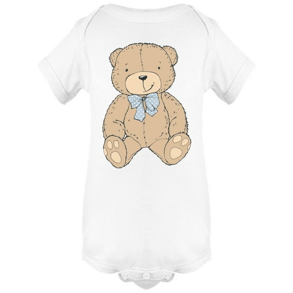 Teddy Bear With Blue Bowtie Bodysuit Infant -Image by Shutterstock, Newborn