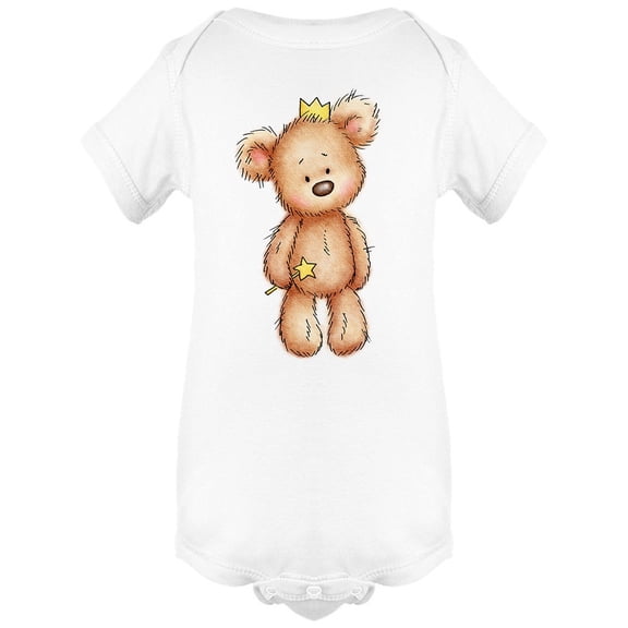 Teddy Bear With Crown & Wand Bodysuit Infant -Image by Shutterstock, 6 Months